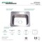 Gourmetier GKTS252291 25"x22"x9" Self-Rimming Single Bowl Kitchen Sink (1 Hole),  GKTS252291 - alternate 2